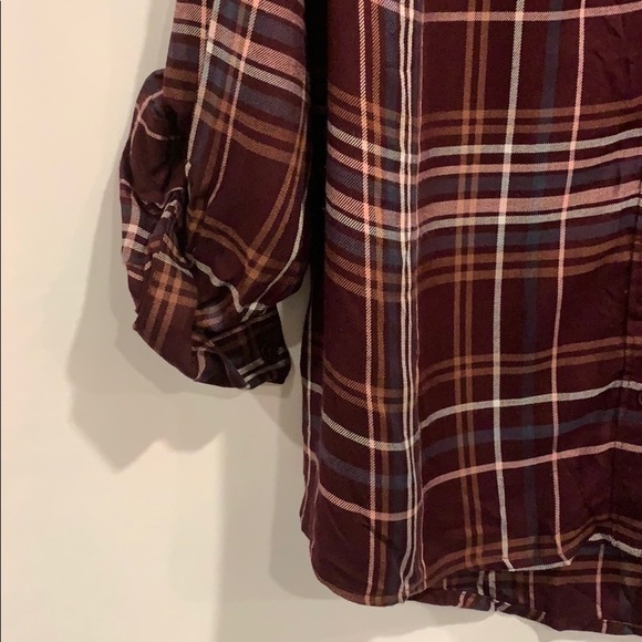 Nwt Style & Co. Plaid Button Up Long Sleeve Shirt - Picture 5 of 7
